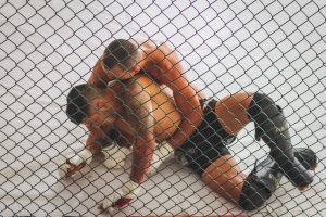 Illustration, Axel Sola combattant de MMA