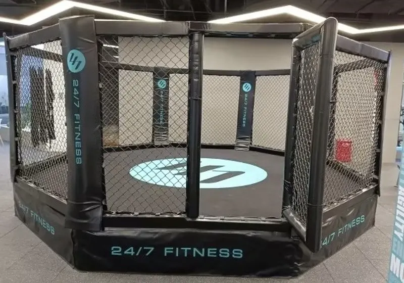 Octogone sur podium Sparring