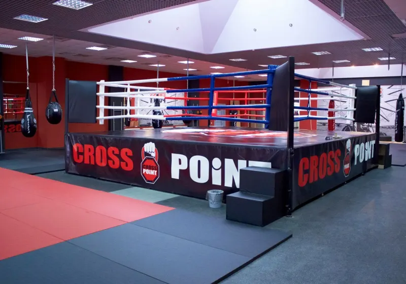 Ring de boxe sur podium Sparring