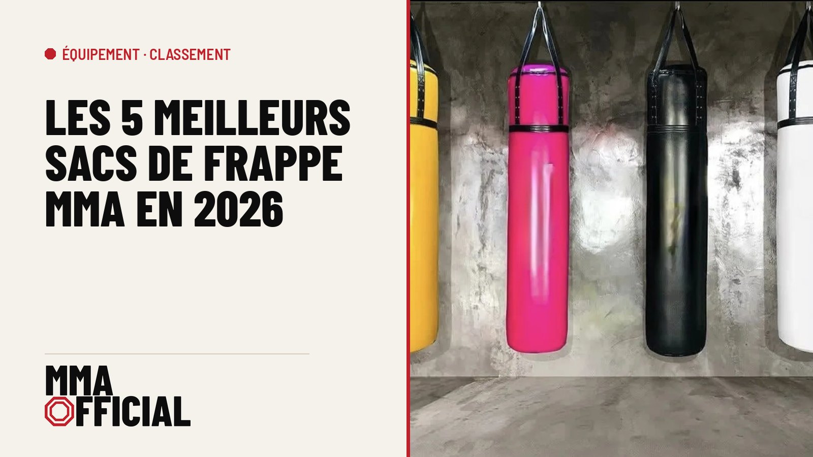 Les 5 meilleurs sacs de frappe MMA en 2026 : notre sélection testée