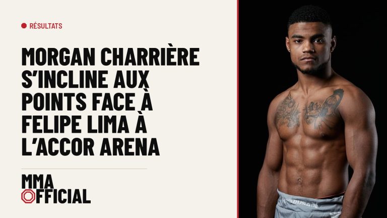 Morgan Charrière s'incline aux points face à Felipe Lima à l'Accor Arena