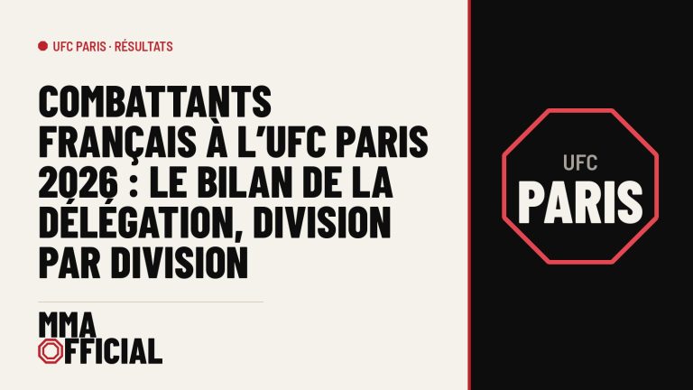 Combattants français à l'UFC Paris 2026 : le bilan de la délégation, division par division