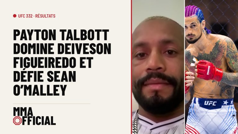 UFC 332 : Payton Talbott domine Deiveson Figueiredo et défie Sean O'Malley