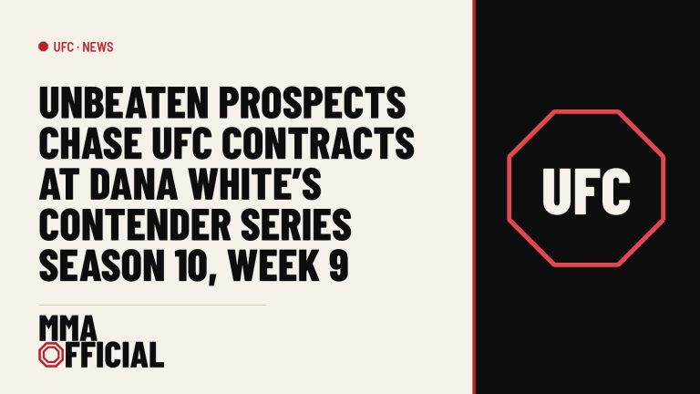 Unbeaten Prospects Chase UFC Contracts at Dana White's Contender Series Season 10, Week 9