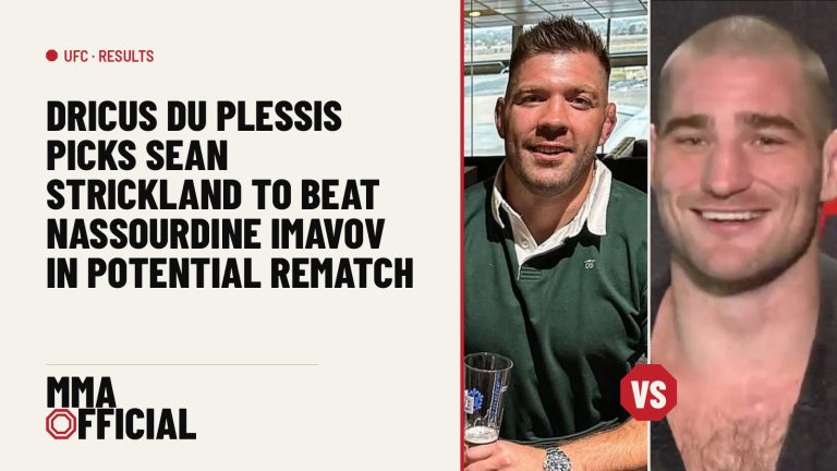 Dricus Du Plessis Picks Sean Strickland to Beat Nassourdine Imavov in Potential Rematch