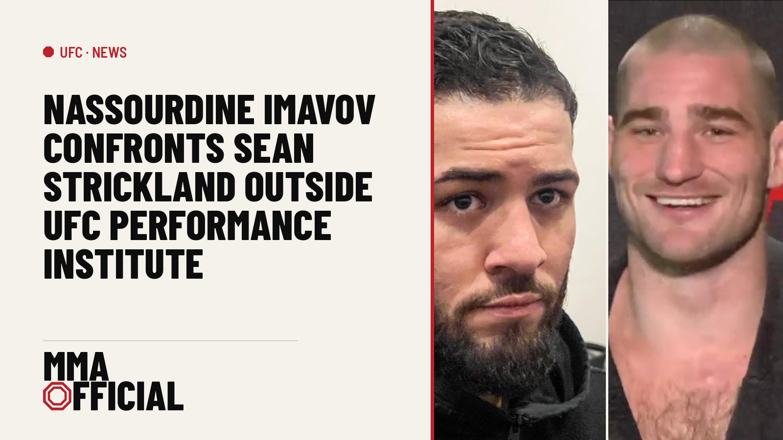 Nassourdine Imavov Confronts Sean Strickland Outside UFC Performance Institute