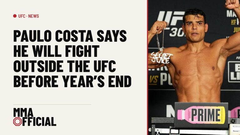 Paulo Costa Says He Will Fight Outside the UFC Before Year's End