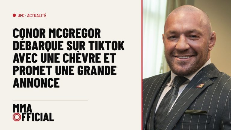 Conor McGregor débarque sur TikTok avec une chèvre et promet une grande annonce