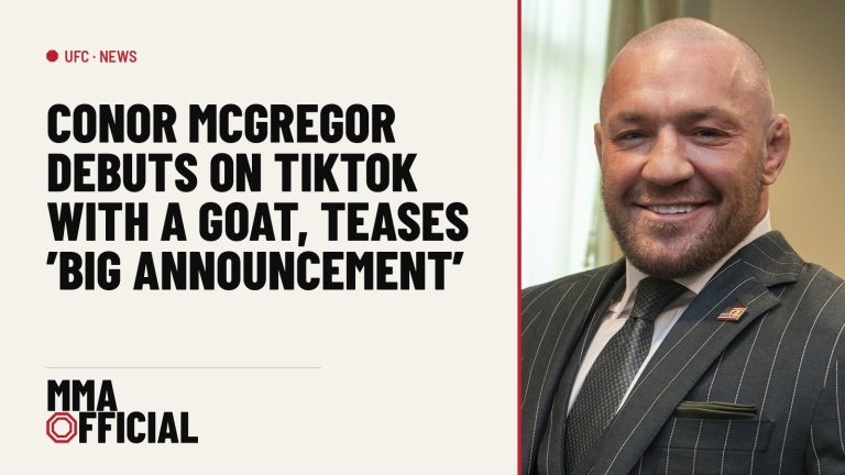 Conor McGregor Debuts on TikTok With a Goat, Teases 'Big Announcement'