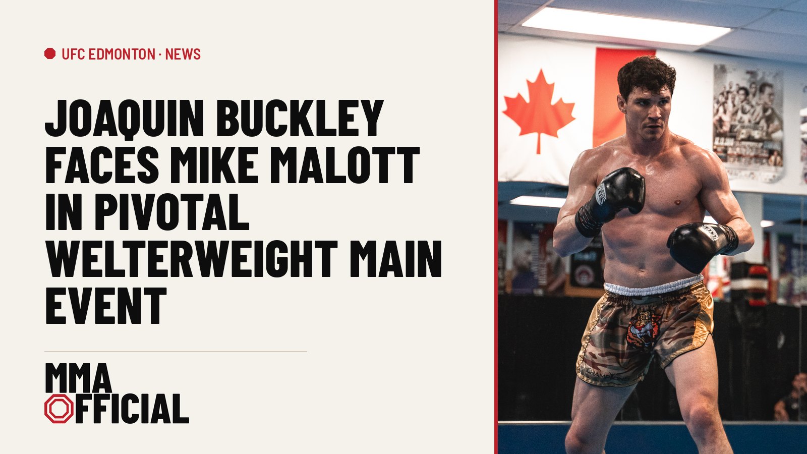 UFC Edmonton: Joaquin Buckley Faces Mike Malott in Pivotal Welterweight Main Event