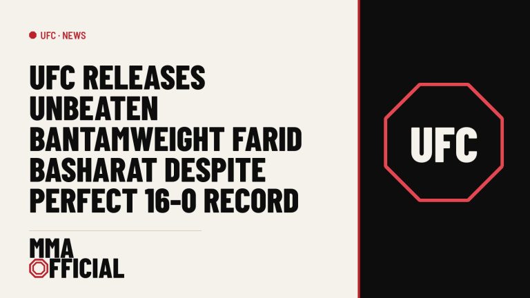 UFC Releases Unbeaten Bantamweight Farid Basharat Despite Perfect 16-0 Record