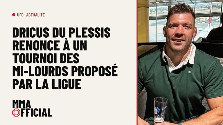 UFC : Dricus du Plessis renonce à un tournoi des mi-lourds proposé par la ligue