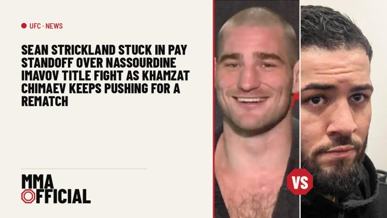 Sean Strickland Stuck in Pay Standoff Over Nassourdine Imavov Title Fight as Khamzat Chimaev Keeps Pushing for a Rematch
