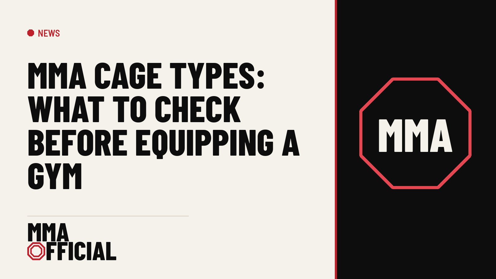 MMA Cage Types: What to Check Before Equipping a Gym