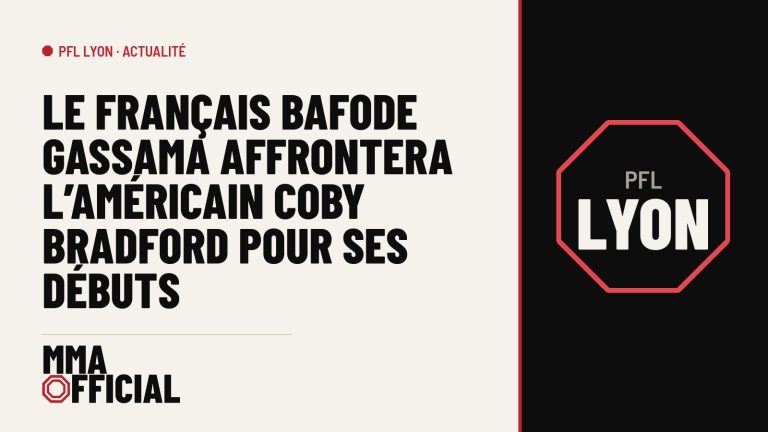 PFL Lyon : le Français Bafode Gassama affrontera l'Américain Coby Bradford pour ses débuts