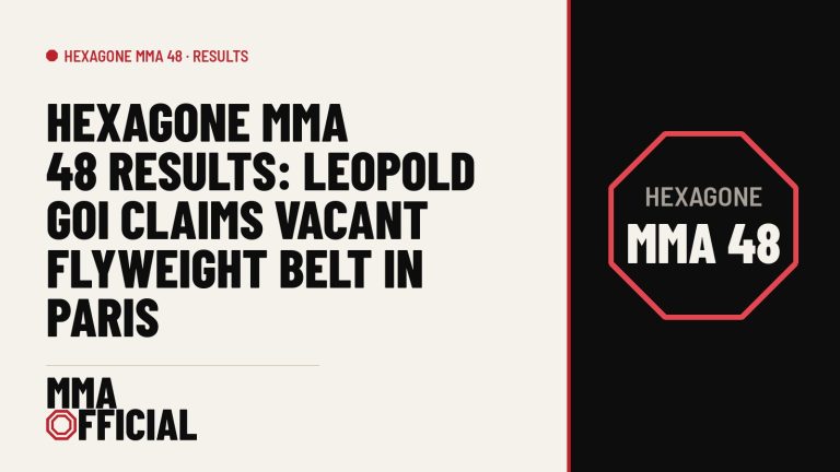 Hexagone MMA 48 Results: Leopold Goi Claims Vacant Flyweight Belt in Paris