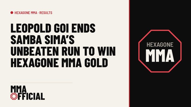 Leopold Goi Ends Samba Sima's Unbeaten Run to Win Hexagone MMA Gold