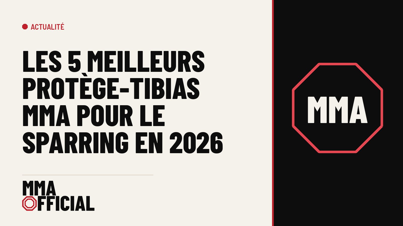 Les 5 meilleurs protège-tibias MMA pour le sparring en 2026