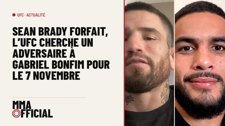 Sean Brady forfait, l'UFC cherche un adversaire à Gabriel Bonfim pour le 7 novembre