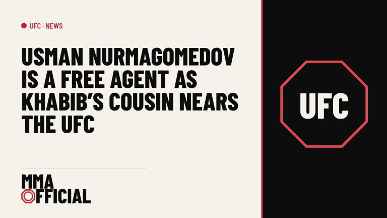 Usman Nurmagomedov Is a Free Agent as Khabib's Cousin Nears the UFC