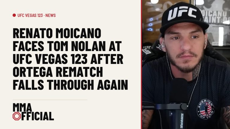 Renato Moicano Faces Tom Nolan at UFC Vegas 123 After Ortega Rematch Falls Through Again